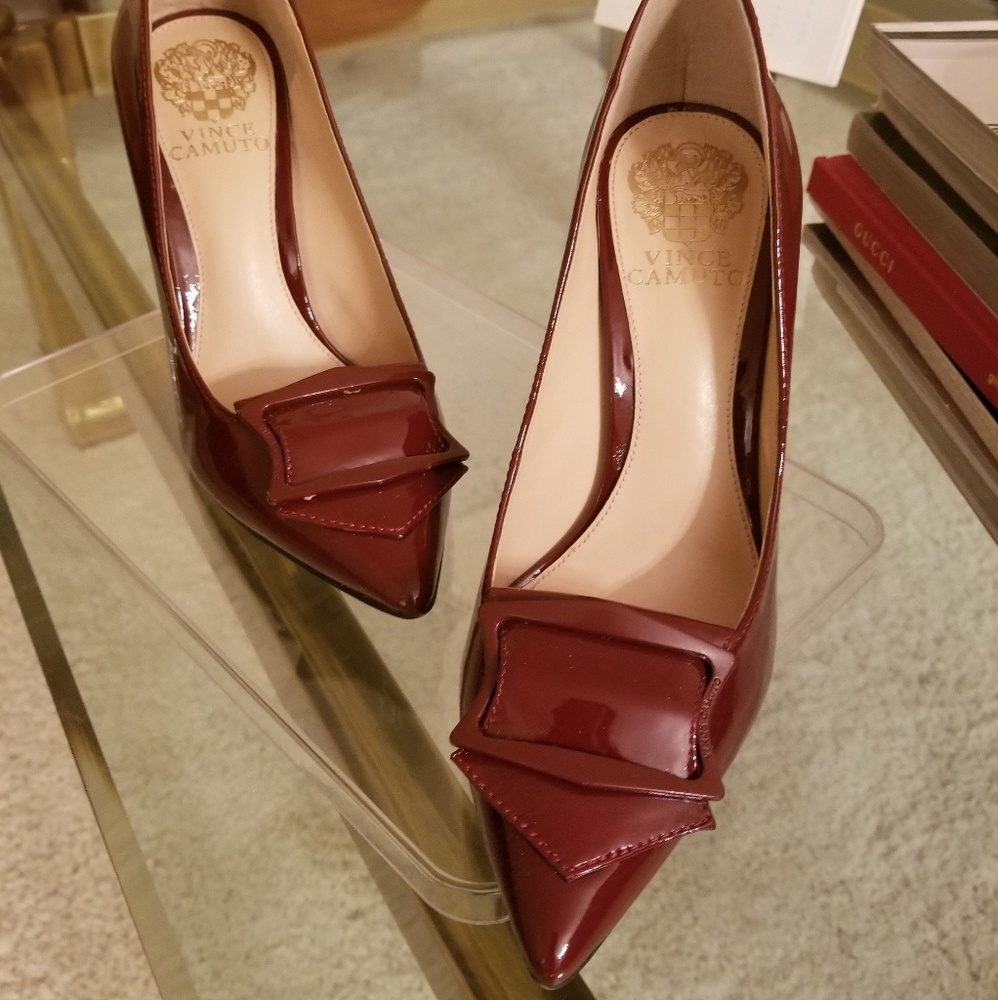 Vince Camuto buckle pointed toe heel